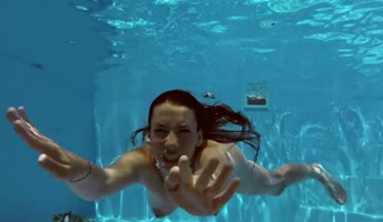 Fernanda's Pink Perfection: Underwater Gymnastics Delight