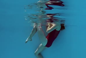 Fernanda's Pink Perfection: Underwater Gymnastics Delight