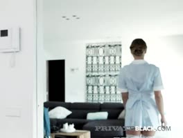 PrivateBlack - Sensual Maid Taylor Sands in Interracial DP!