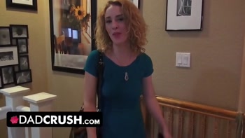 Dad Crush - Naughty Blonde Teen (18+) Sucks On Stepdads Cock And Let Him Cum In Her Mouth