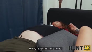 HUNT4K. She Moaned so Loudly That She Almost Woke Up Her Boyfriend