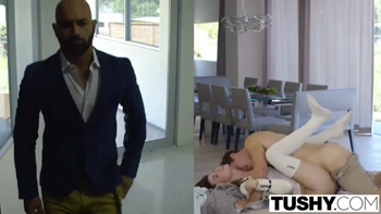TUSHY Babysitter Aspen Ora Fucked In The Ass