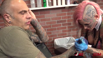 Sascha Ink's Tattooed Temptation: Big Boobs and a Blowout