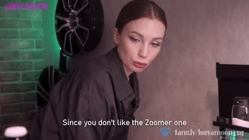 Lesya Moon's Petite Barmaid POV Blowjob Delight