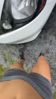 Running Princess Goes Wild: Public Flash in Sweltering Heat