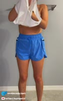 Dayytripper's Morning Ritual: College Teen (18+) Gets Ready for a Workout
