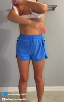 Dayytripper's Morning Ritual: College Teen (18+) Gets Ready for a Workout
