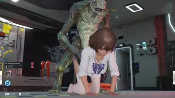 Anifucktory's Monster Mash-Up: Young Researcher's Unexpected Alien Encounter