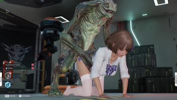 Anifucktory's Monster Mash-Up: Young Researcher's Unexpected Alien Encounter