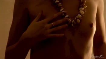 Sarah's Seductive Solace: A Stunning Blonde's Private Masturbation