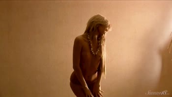 Sarah's Seductive Solace: A Stunning Blonde's Private Masturbation