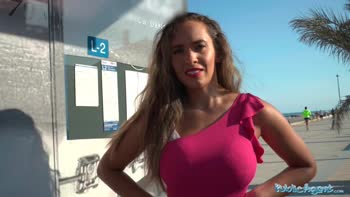 Briana Banderas's Spanish Seduction: A Beachside Rendezvous