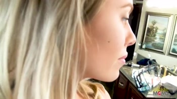 Nicole Aniston gets fizzed after sucking a cock and fucking