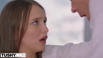 TUSHY - Hipster teen (18+) gapes for a married man