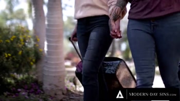 MODERN-DAY SINS - Lesbian Arabelle Raphael’s Secret Affair With GF Casey Calvert & Her Ex - PART 1