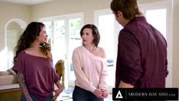 MODERN-DAY SINS - Lesbian Arabelle Raphael’s Secret Affair With GF Casey Calvert & Her Ex - PART 1