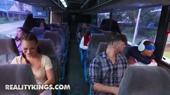 REALITY KINGS - Lexi Victoria Tempts Kai Jaxon With Her Big Tits And Rides Him On The Bus For A Wild Trip