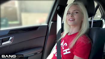 Tiny teen (18+) Kiara Cole goes from skating rink to sucking dick