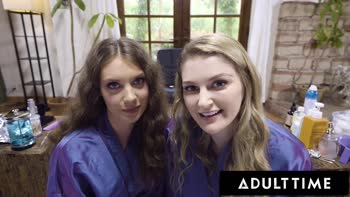 Elena Koshka & Bunny Colby's Sensual Asmr Massage - Girl-on-Girl POV