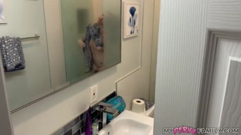Giving Redhead Stepsis a Rough Fuck and Creampie in the Bathroom - Nala Brooks - MyPervyFamily