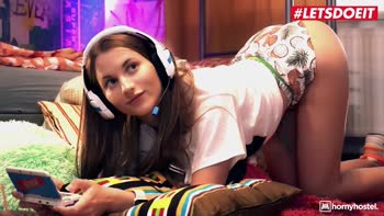 Mark's Lucky Break with Flexible Babe Stella Flex