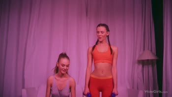 Nancy A and Kira's Sultry Lesbian Encounter