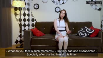 Daria Kuka's Debut: Russian Virgin's Hymen Defloration & Solo Masturbation