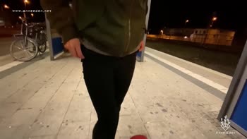 Anne Eden's German Public Pleasure at the Train Station