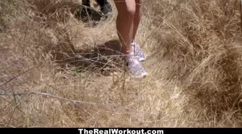 Paige Owens' Fit Frenzy: Teen (18+)'s Big Cock Workout Ends in Wild Outdoor Sex