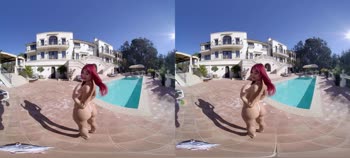 Mina Luxx's Teen (18+) Nympho Fantasies Unleashed in 3D VR