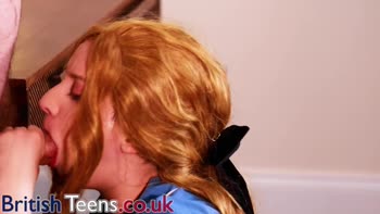 Redhead Nurse Victoria's Steamy Uniform Blowjob
