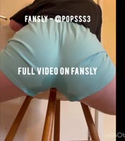 Popsss333's Desperate Piss: Humping Chair Till Blue Shorts Soak Up Relief