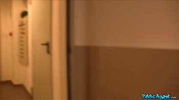 Public Agent Tattooed wonder Babe Gets Paid to Fuck and Suck a Big Cock