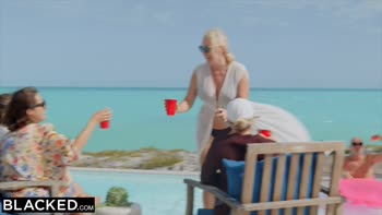 Lika's Petite Seduction: 2 BBCs for Her Blonde Delight