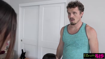 Lulu Chu & Xxlayna Marie Schedule Stepbro For A Threesome For His Dick Appointment