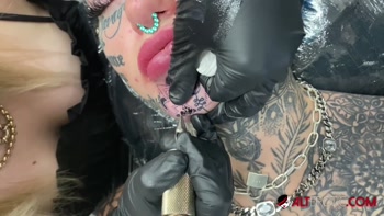 Tattooed Temptress Amber Luke Reveals New Chin Ink