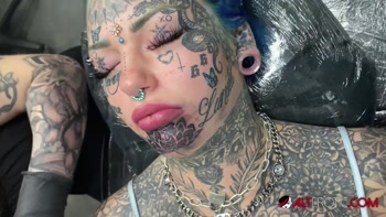 Tattooed Temptress Amber Luke Reveals New Chin Ink