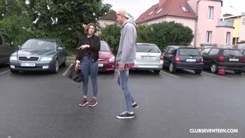 Skinny Teen (18+)'s Best Blowjob Ever in Hardcore Doggy Style