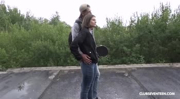 Skinny Teen (18+)'s Best Blowjob Ever in Hardcore Doggy Style