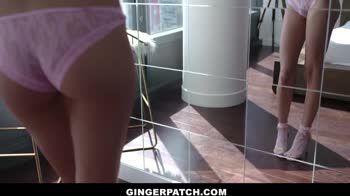 Zoe Sparx Squirting Passion with Ginger's Red Hot Big Cock