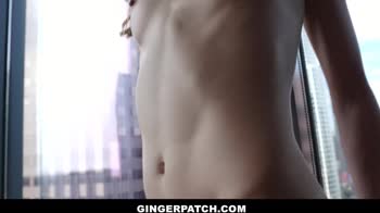 Zoe Sparx Squirting Passion with Ginger's Red Hot Big Cock