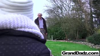 Granny's Generosity: A Young Babe's Public Reward