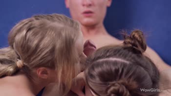 Alexa Flexy & Leah Maus's Steamy Russian FFM Threesome