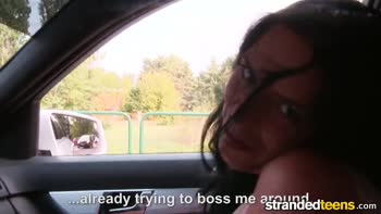 Kira Queen's Scorching Pickup in Uniform: Amateur Euro Teen (18+) Seduction