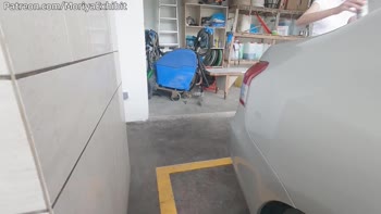 MoriyaExhibit - Moriya's Sizzling Car Wash Tease in Tiny Whites