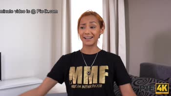 Veronica Leal's Fiery Redhead Creampie Fantasy