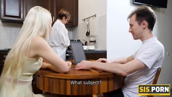 Nikki's Festive Stepbrother Fling: Busty Blonde Served Hard in HD