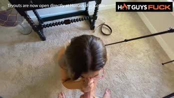 Teen (18+) Tryouts Get Slick BJ's & Cumshots!