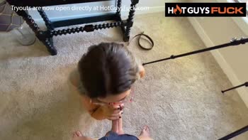 Teen (18+) Tryouts Get Slick BJ's & Cumshots!