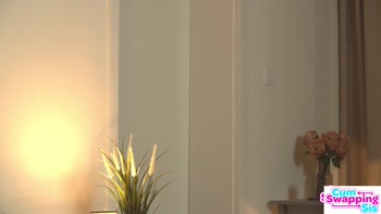 Zazie Skymm & Girlfriend Olivia Sparkle Collaborate With Stepbro for Steamy Cum Play